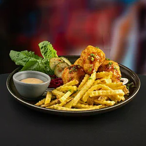 Korean Fried Cauliflower & Fries