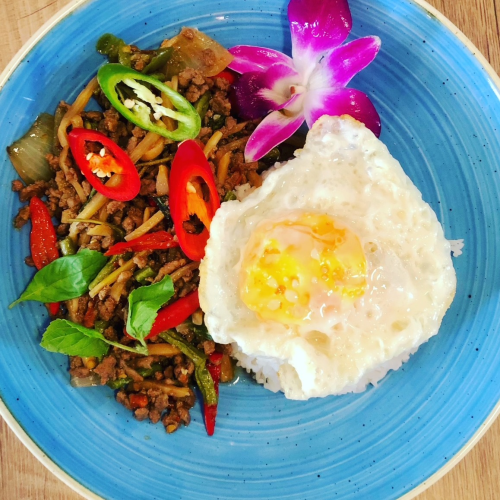 Pad Krapao Beef (scharf)
