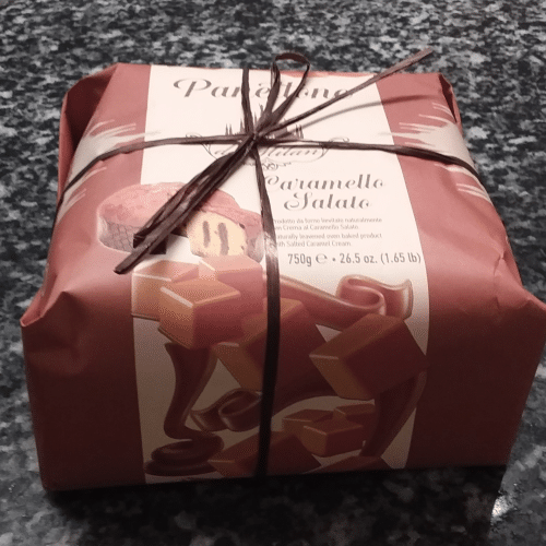 Panettone au caramel salé