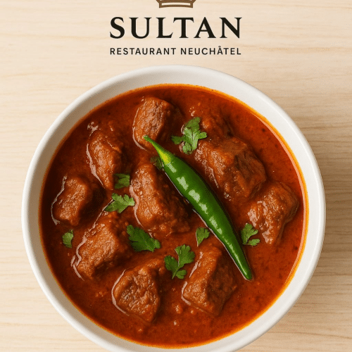 Boeuf vindaloo (épicé)