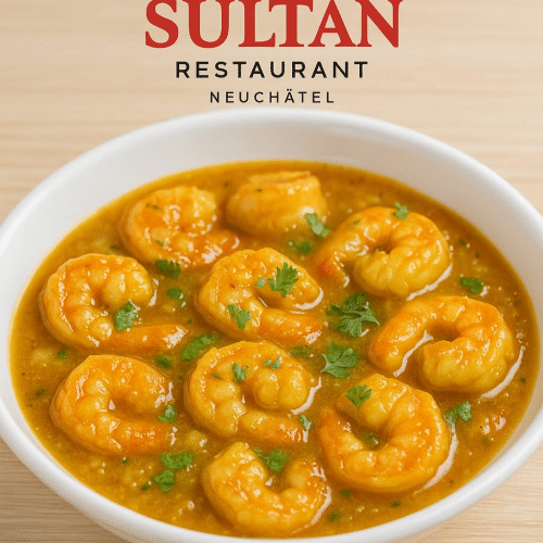 Crevettes ail masala