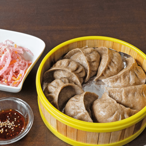 Vollkorn Tse-Momo (8 Stück, vegetarisch)