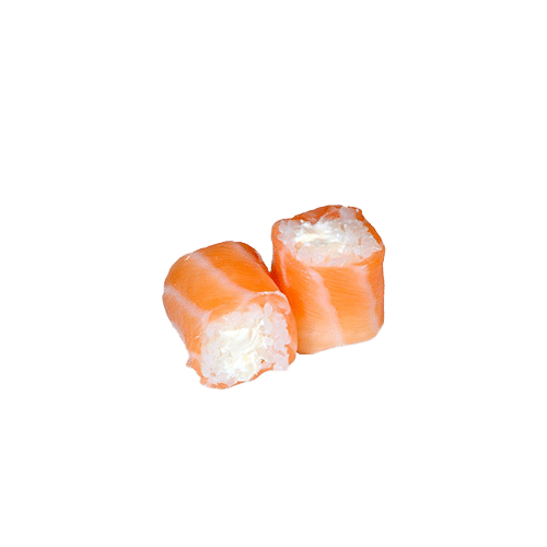 Rolle mit Lachs und Käsesause, gebacken (8 Stück)