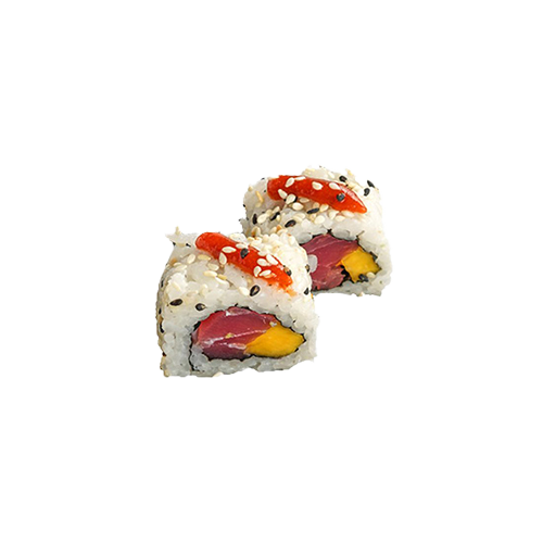 Rolle mit Thunfisch und Mango (8 Stück)