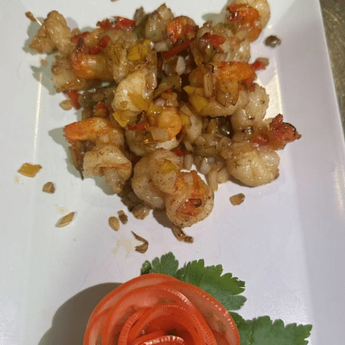 Crevettes à la citronnelles 香茅虾