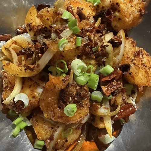 Crevettes sautée piment séché 干锅虾