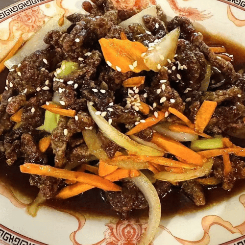 Croustillant de boeuf 炸牛肉丝