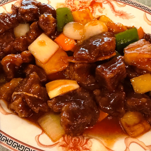 Pané de porc aigre doux 咕咾肉