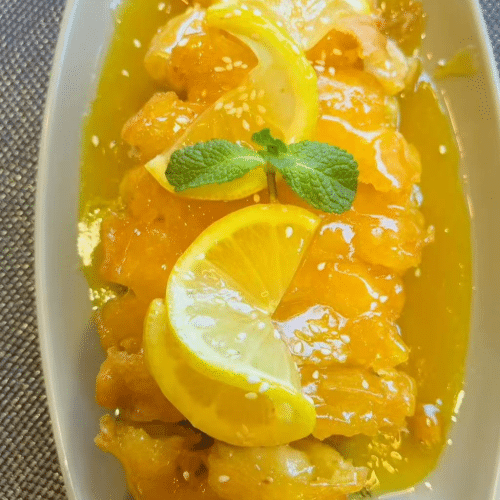 Pané de poulet au citron 柠檬鸡