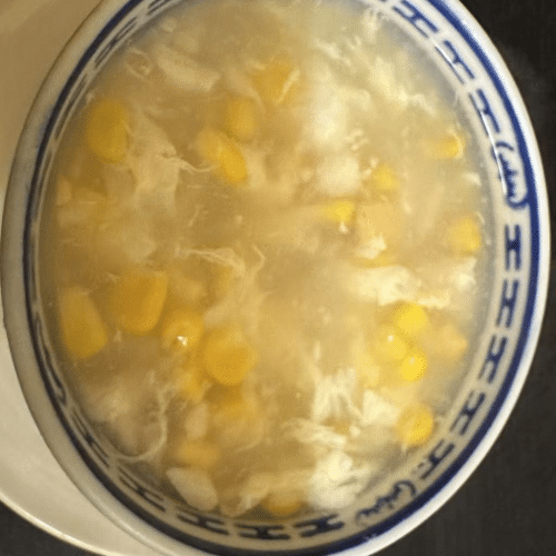 Potage au poulet et maïs 栗米鸡汤