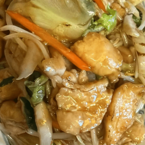 Poulet sauté aux légumes 杂菜鸡
