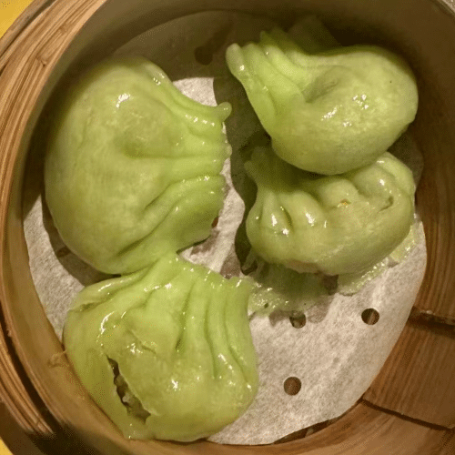 Raviolis aux légumes à la vapeur (4 pièces) 菜饺