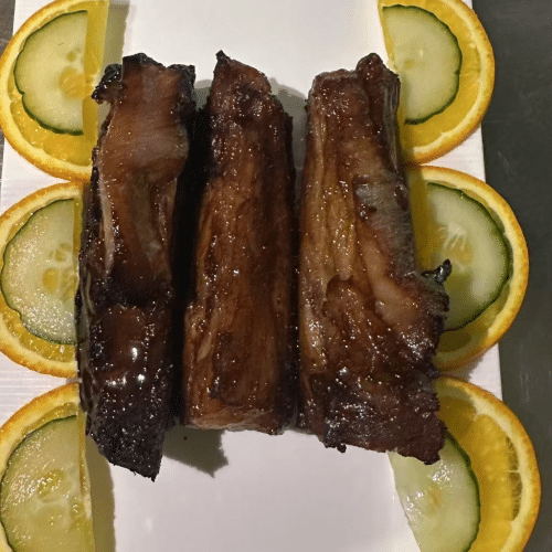 Travers de porc laqué (3 pièces) 排骨