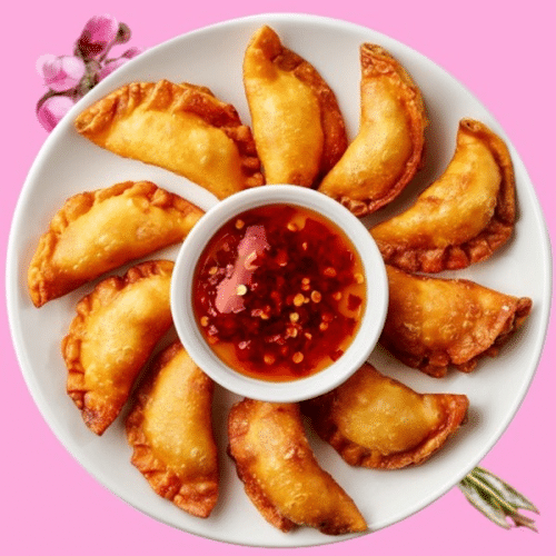 Pfannen Momos ( frittiert )