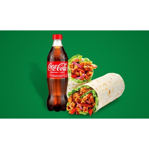 Teriyaki Wrap + Coke