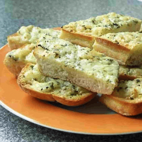 Knoblauchbrot mit Mozzarella