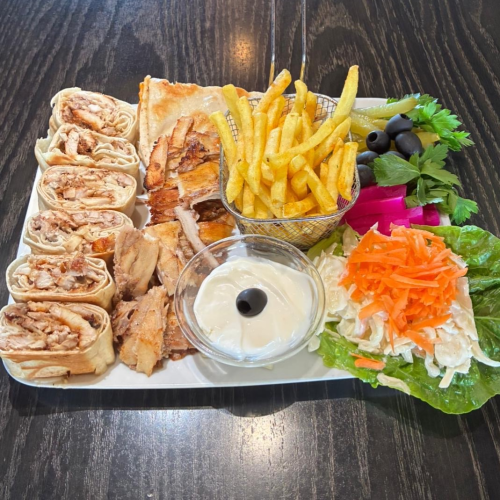 Kombo Menü Arabischer Schawarma Teller