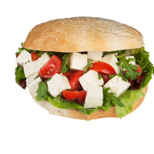 Vegetarischer Kebab im Taschenbrot