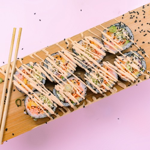 Salmon Godzilla Roll