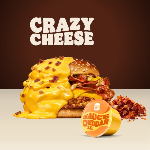 Crazy Cheese BBQ Chicken + XXL Cheddar dip & Bacon