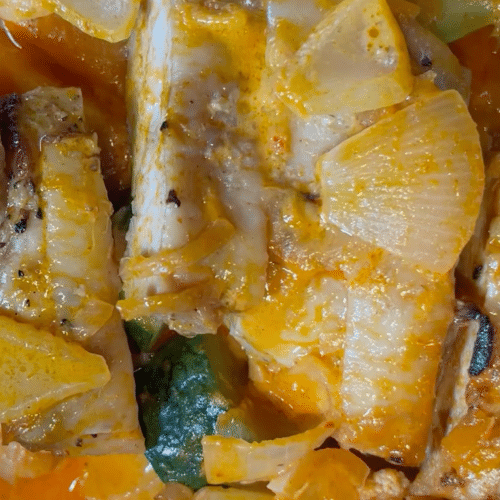 Schweizer Pouletinnenfilet mit Massaman Curry,