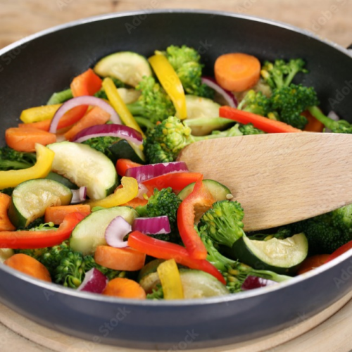 Hausgemachtes Gemüsebraten Große portion