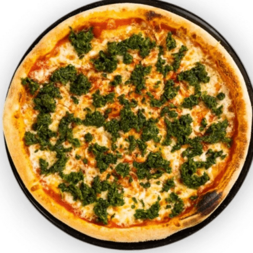 Pizza mit Spinat und Knoblauch - Ø30cm