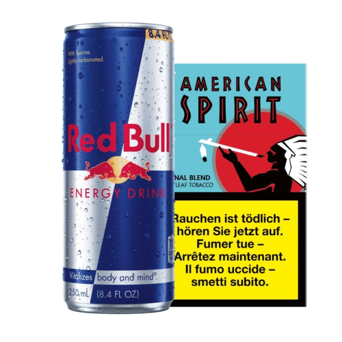American Spirit Blue Box & Red Bull  (20 Stück)