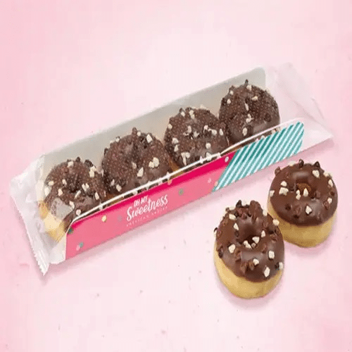 Mini Chocolate Donuts 4 pack 72g