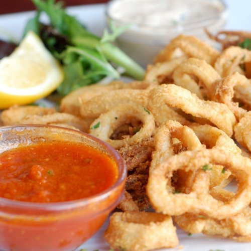 Calamari Ringe (8 Stück) Teller
