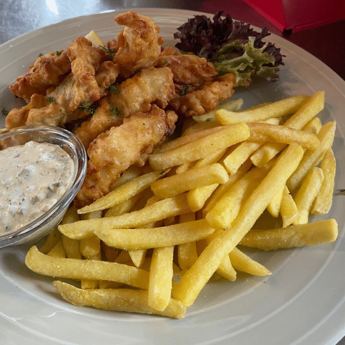 Fischknusperli (8 Stück) Teller