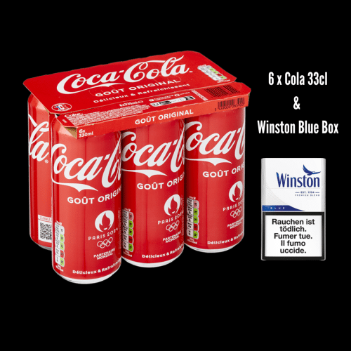 Coca Cola 6x 33cl & Winston Blue Box Combo