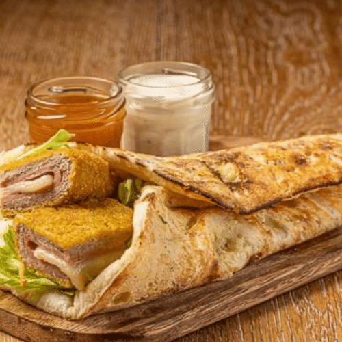 Naanwich cordon bleu