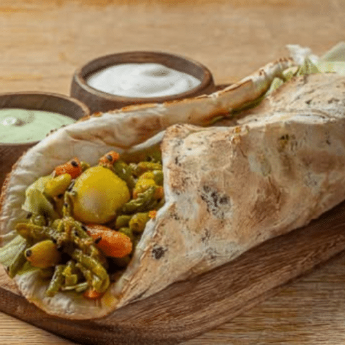 Naanwich mix vegetables