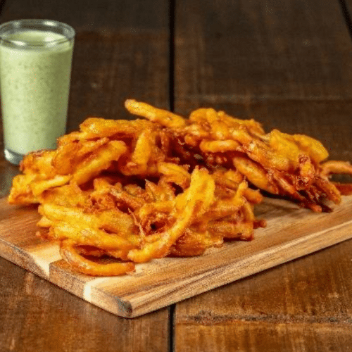Onion bhajia (3 pièces)