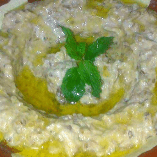 Assiette caviar d'aubergines