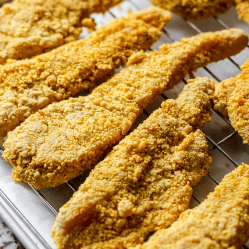 Alaska-Seelachsfilet in Cornflakes-Panade-Menu