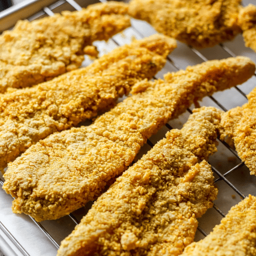 Alaska-Seelachsfilet in Cornflakes-Panade