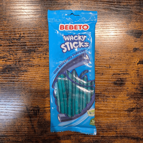 Bebeto Wacky Sticks Cool Raspberry Flavour