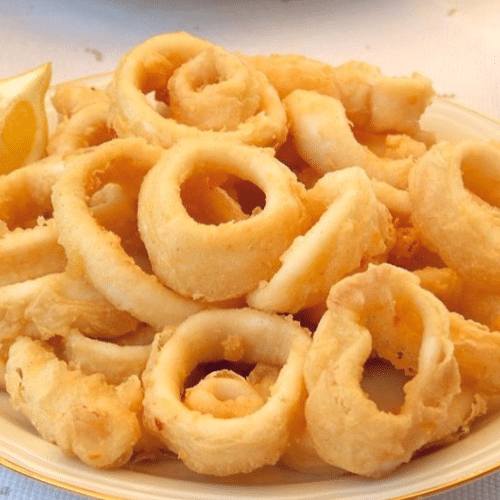 Calamares a la Romana (Tintenfischringe im Backteig)