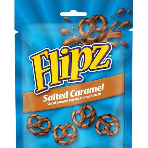 Flipz Salted Caramel Flavour coated Pretzels