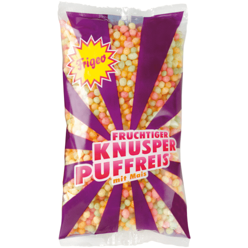 Fruchtiger Knusper-Puffreis mit Mais