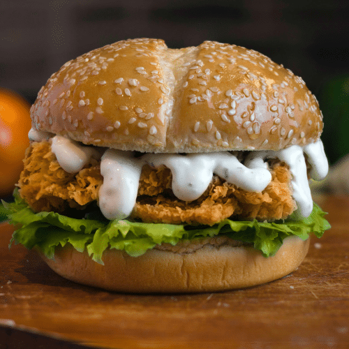 Hob Vegan Crispy Burger Menu
