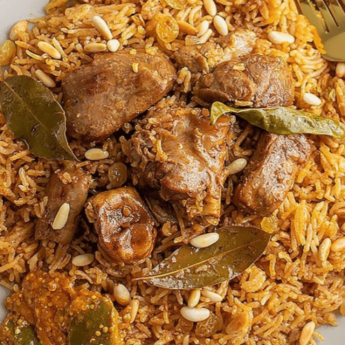 Kabsa (Reisgericht mit Poulet) Dubai-Art