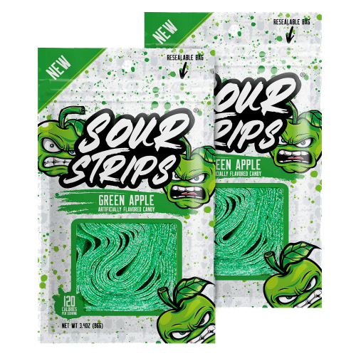Lots of candy ,sour strips apple flavoured Vegan