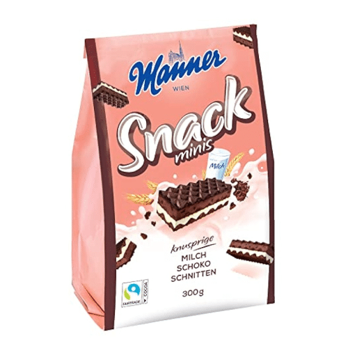 Manner Snack Minis - Milch Schoko Schnitten