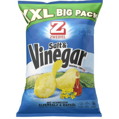 Zweifel Salt & Vinegar Chips XXL Big Pack (380g)