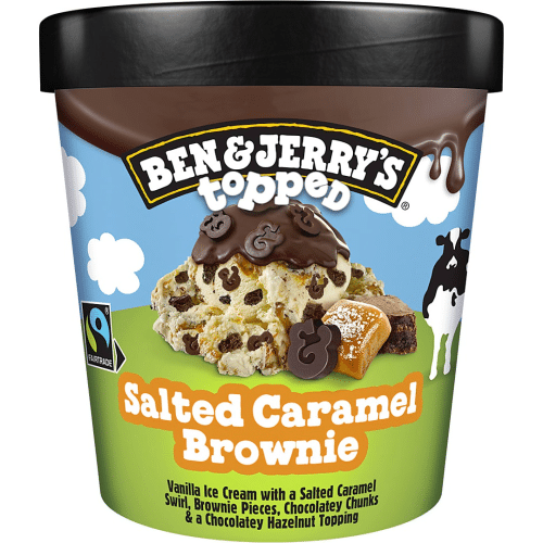 Ben & Jerry's Salted Caramel Brownie Topped (438ml)