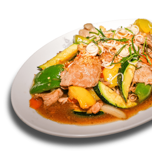 Porc sauté à la citronnelle