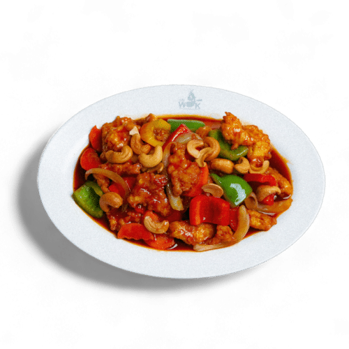 Poulet pané caramélisée au noix de cajou